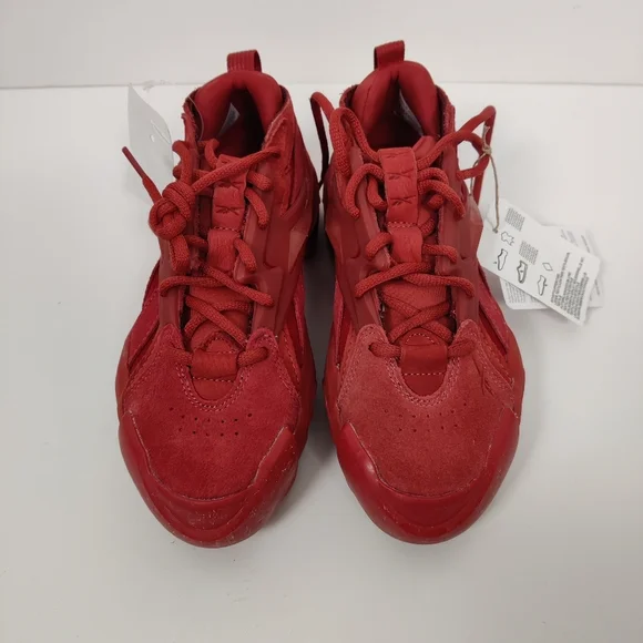 Reebok Women's Cardi B Club C V2 Red Sneaker Shoes Size 5 NEW Chunky - Picture 3 of 8